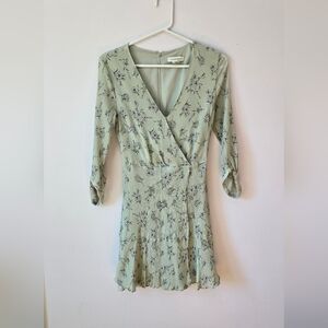 Club Monaco Sage Floral Dress